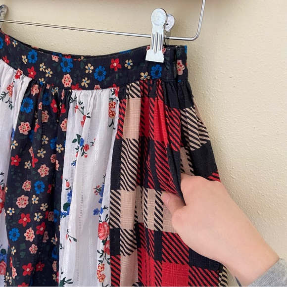 Anthropologie Let Me Be Patchwork Frontier Maxi Skirt - Picture 11 of 16